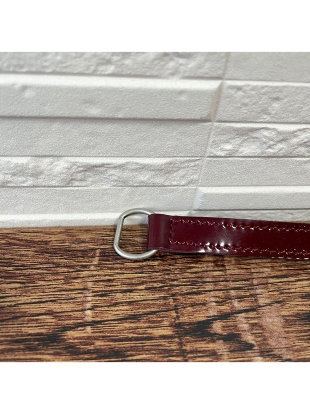 Chanel Enamel Leather Silver Buckle Belt Bordeaux - Picture 10 of 10